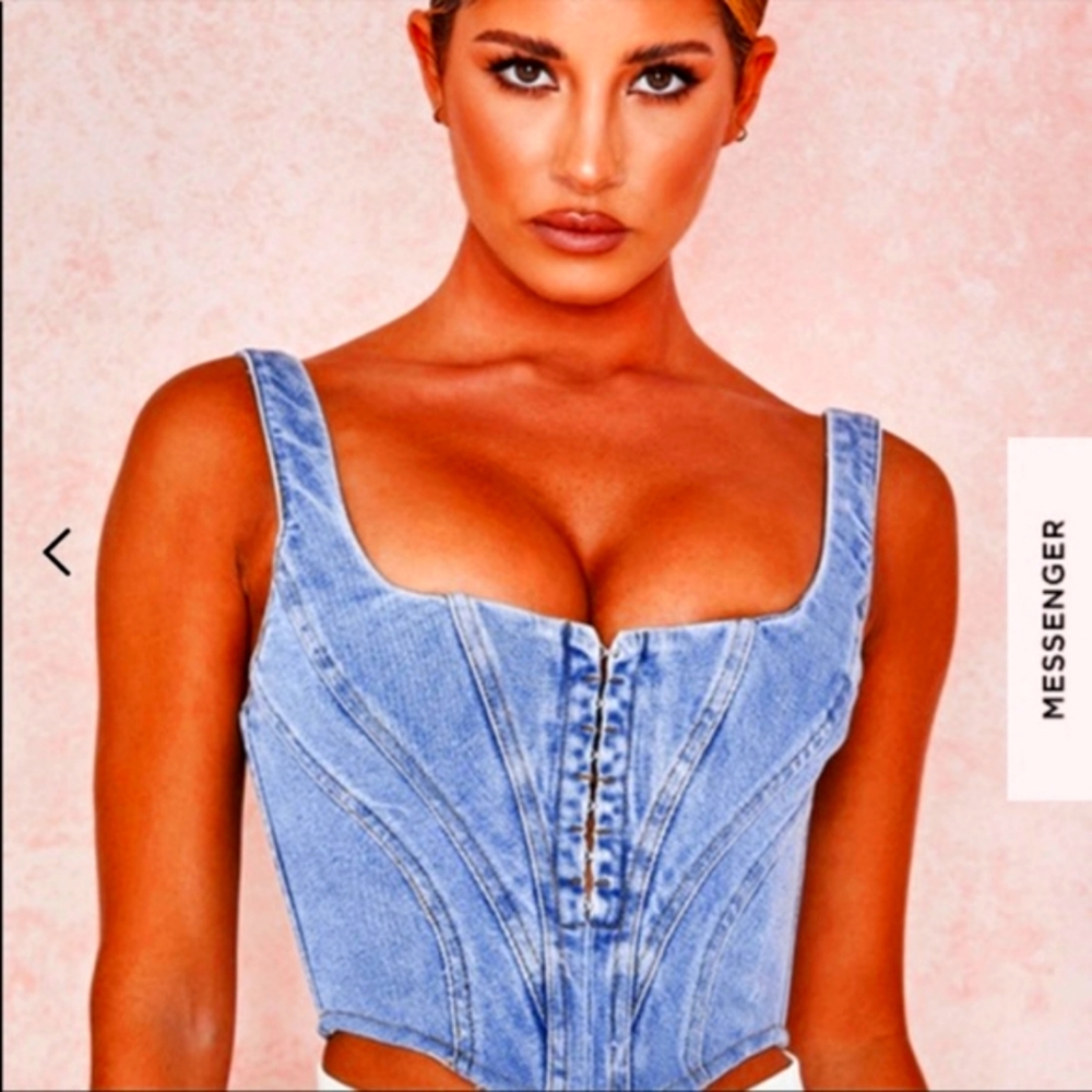 Denim  Corset